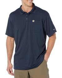 Carhartt - Mens Force Relaxed Fit Lightweight Short Sleeve Pocket Polo - Lyst