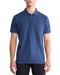 Calvin Klein - Collared Soft Cotton Polo - Lyst