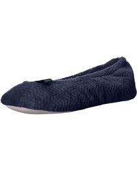 Isotoner - Moisture Wicking And Suede Sole For Comfort Ballet Flat - Lyst