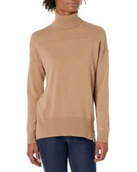 Theory - Karenia Yoke Turtleneck Sweater - Lyst