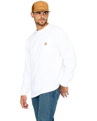 Carhartt - Loose Fit Heavyweight Long-sleeve Pocket T-shirt - Lyst
