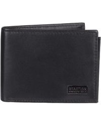 REACTION KENNETH COLE  WALLET BLACK LEATHER X-CAPACITY SLIMFOLD 31KD130002 