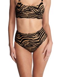 Natori - Standard Riviera Reversible High Rise Bikini Bottom - Lyst