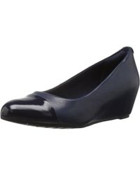 clarks vendra bloom wedge pump