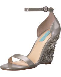 blue by betsey johnson taryn wedge