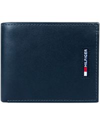 tommy hilfiger small embossed bifold wallet