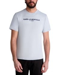 Karl Lagerfeld - Paris Short Sleeve Crewneck Karl Logo T-shirt - Lyst