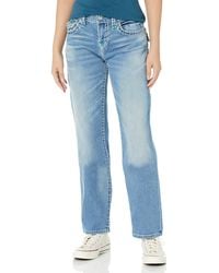 True Religion - Brand Jeans Ricki Relaxed Straight Double Raised Stitched Jean - Lyst