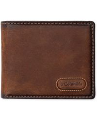 Columbia - Extra Capacity Smooth Leather Bifold Wallet - Lyst