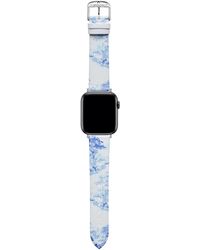 Ted Baker - Light Blue & White Leather Strap For Apple Watch® - Lyst