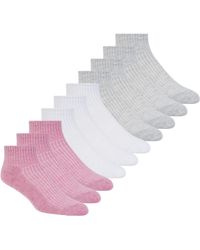 Skechers - 10 Pack Quarter Crew Socks - Lyst