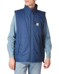 Carhartt - Mens Rain Defender Relaxed Fit Lightweight Insulated Vest Work Utility Outerwear - Lyst