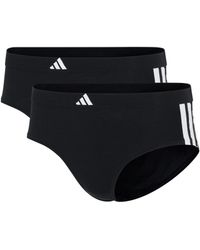 adidas - 3 Stripes Active Essentials Cotton Hipster Underwear 2-pack Panties - Lyst