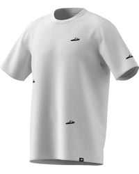 adidas - Tall Size Lounge Slides Sportswear T-shirt - Lyst