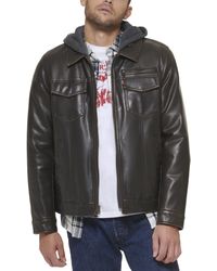 Levi's - Mens Trucker Hoody With Sherpa Lining - Lyst