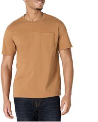 Amazon Essentials - T-Shirt aus Schwerer Baumwolle mit Tasche in lockerer Passform - Lyst
