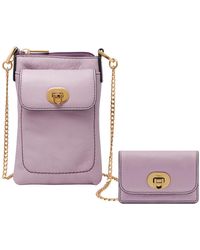 Fossil - Harper Leather Phone Bag Purse Handbag - Lyst
