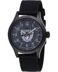 Timex - Nfl Scout 40mm Watch – Las Vegas Raiders With Black Fabric - Lyst