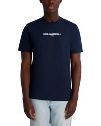 Karl Lagerfeld - Paris Short Sleeve Crewneck Karl Logo T-shirt - Lyst