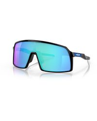 Oakley - Sutro OO9406 OO940690 37MM Polished Black/Prizm Sapphire Rectangle Sunglasses for + BUNDLE With Designer iWear Complimentary - Lyst