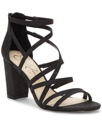 Jessica Simpson - S Stassey Strappy Evening Sandals Black 10 Medium - Lyst