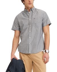 Tommy Hilfiger - Short Sleeve Casual Button Down Shirt In Regular Fit - Lyst
