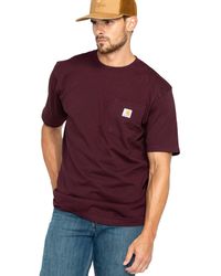 Carhartt - Mensloose Fit Heavyweight Short-sleeve Pocket T-shirtport5x-large - Lyst