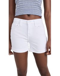 7 For All Mankind - Broken Twill Mid Rolll Shorts - Lyst