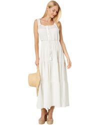 Lucky Brand - Lace Tiered Knit Maxi Dress - Lyst