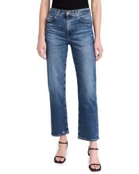 AG Jeans - Ag Jeans Brinley Mid Rise Straight - Lyst