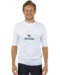 Rip Curl - Island Vibe Short Sleeve Uv 50+ Loose Fit Rashguard - Lyst