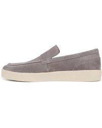 Vince - S Toren Casual Slip On Loafer Smoke Grey Suede 10.5 M - Lyst