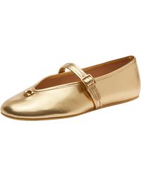 COACH - Sculpted C Metallic Leather Soft Mary Jane - Lyst