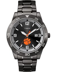 Timex - Tribute Collegiate Acclaim 42mm Watch – Clemson Tigers With Black Stainless Steel Expansion - Lyst