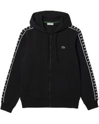 Lacoste - Classic Fit Zip Up Hoodie W/taping - Lyst
