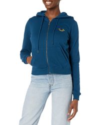 true religion white zip up moletom com capuz