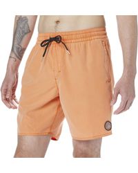 Volcom - Standard 17-inch Elastic Waist Surf Swim Trunks - Lyst