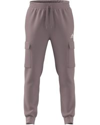 adidas - Essentials Fleece Regular Tapered Cargo Pants - Lyst