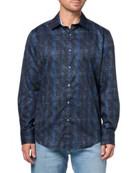 Robert Graham - S, Howell Long Sleeve Woven Button Down Shirt, Medium, Multi - Lyst