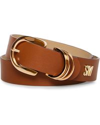 Steve Madden - Cognac Multi D-ring Logo Belt - Lyst