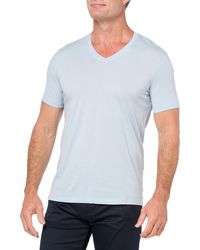 Emporio Armani - Basic Pima V-Ausschnitt T-Shirt - Lyst
