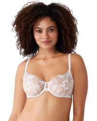 Wacoal - Dramatic Interlude Embroidered Unlined Underwire Bra - Lyst
