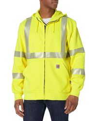 Carhartt - Flame Resistant High-visibility Force Loose Fit Midweight Full-zip Class 3 Sweatshirt - Lyst