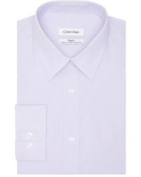 Calvin Klein - Dress Shirts Non Iron Stretch Regular Fit Print - Lyst