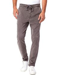 PAIGE - Fraser Stretch Twill Trouser Jogger Pant - Lyst