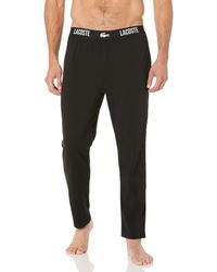 Lacoste - Straight Fit Pajama Pants With Croc Waistband - Lyst