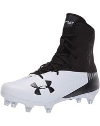 Under Armour S Spotlight Lux Mc Cleats In Black Metallic Silver Purple For Men Save 32 Lyst