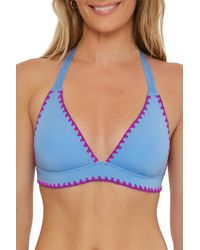 Lucky Brand - Standard Marbella Halter Bikini Top - Lyst