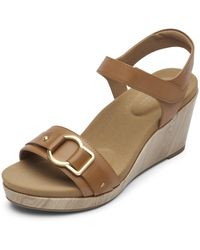Rockport - Briah 2 Two-band Wedge Sandal - Lyst