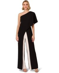 Adrianna Papell - Colorblock Overlay Jumpsuit - Lyst